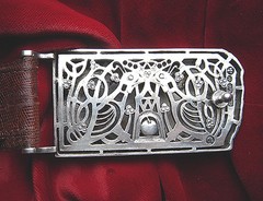 Belt Buckle SterlingSilver  » ADAM  » ( Belt not included ) ( Silver mate finish )