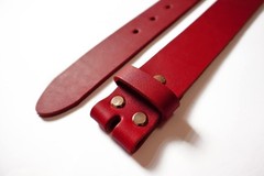 1.5 inch Men&rsquo;s Cowhide Geniune Leather Belt 38mm 40 (Waist 40), Red