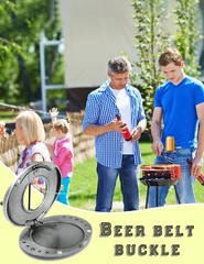 Beer Holder Belt, Bottle Buckle Belt Buckle for Bottles & Cans, Beer…