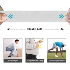DOOPAI Canvas Suitable for 28-44 waistline, easy to cut, White Belt