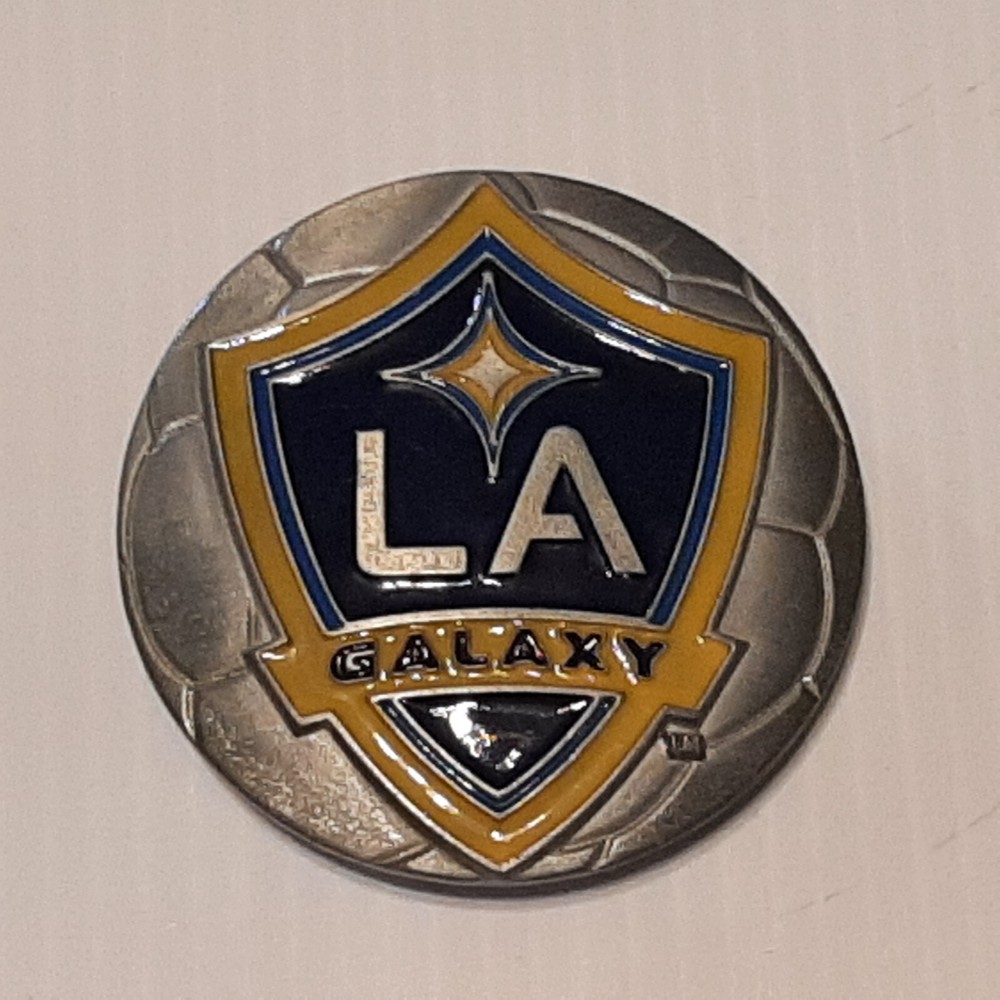 SILVER PEWTER MLS SOCCER LA LAS ANGELES GALAXY Metal Belt Buckle