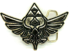 Legend of Zelda Belt Buckle Crimson Loftwing Link Hylian Triforce Crest Nintendo