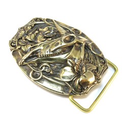 Belt Buckle « Unicorn », Immortal Beauty Belt Buckle, Unicorn with Flowers
