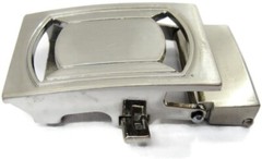 Cam Belt Buckle Casual Silver Tone