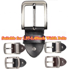 1pc Mens Faux Leather Belt Buckle Alloy Pin Buckle Replacement Belt Head Classic