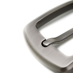 Stainless Steel Pin Buckle for Men Leather Belt Replacement Snap On 40mm Chrome