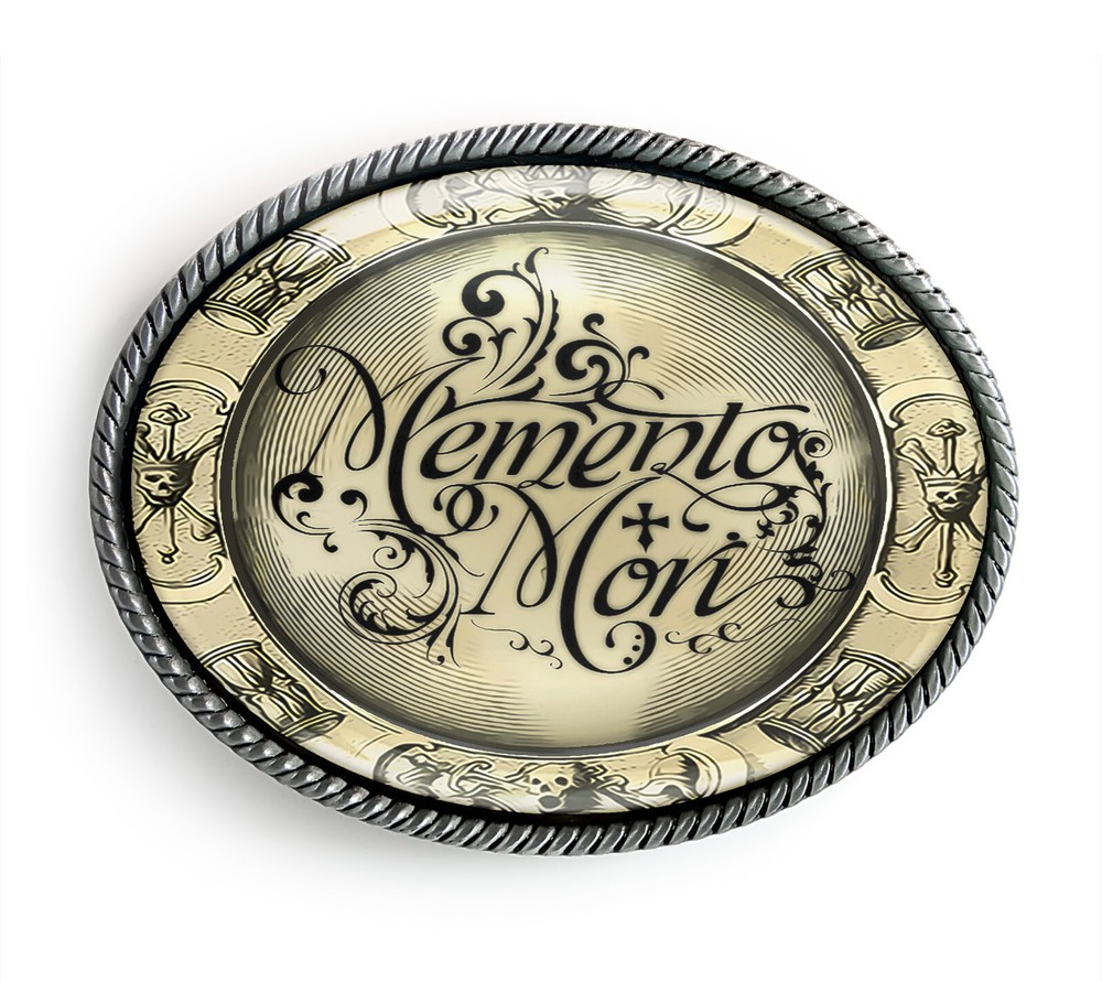 Victorian Memento Mori Belt Buckle – Gothic Belt Buckle – 132-2