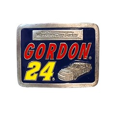Nascar Vintage 1998 Gordon # 24 Winston Cup Series L E Belt Buckle Pewter