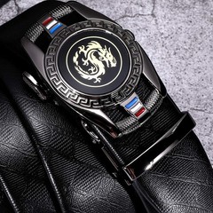 Dubulle Men&rsquo;s 40mm Automatic Ratchet Belt Buckle Only One Size, Gunmetal Black