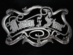 PH05117 REALLY COOL CUT-OUT **MECCA 5 STAR** FASHION PEWTERTONE BELT BUCKLE