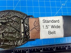 American Pride USA Bald Eagle Majestic Flying Hunting Country Flag Belt Buckle
