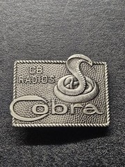 Vintage Cobra CB Radios Belt Buckle Lewis Buckles Chicago Advertising Snake Logo
