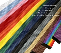 ALC-1-5 Military Belt Canvas Web Non One Size, 1 Pack G201 – Black
