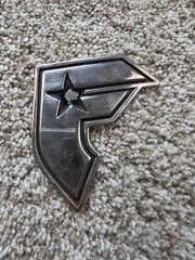 VTG Famous Star & Straps Belt Buckle Mens Silver Metal Buckle Skate Street F