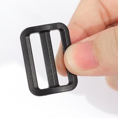 Travel Plastic Adjustable Backpack Glide Buckle Black 25mm Strap Width 8pcs