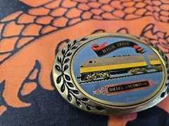 High Iron 1984 Diesel Locomotive Belt Buckle
