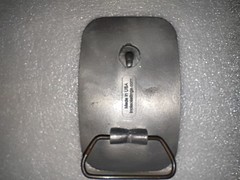 Vintage Pewter Removable Mens Belt Buckle (RAMSEY WINCH) 3.5&Prime;X 2.25&Prime; MADE IN USA