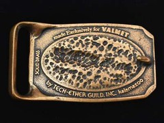 Tech Ether Guild Valmet Complete Shooting System Solid Brass Vintage Belt Buckle