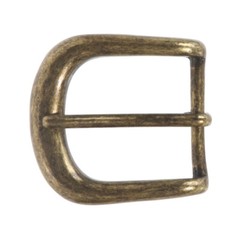 1 1/4&Prime; (32 mm) Single Prong Solid Brass Horseshoe Belt Buckle