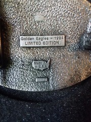 Vintage 1994 Golden Eagles NRA Pewter Belt Buckle Ltd Ed Rifle In Original Box