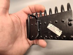 Bullet Ammo Belt Buckle 9 Bullets 2 1/2&Prime; X 4&Prime; Black 1 3/4&Prime; Belt Width