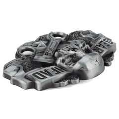 Metal Zinc Alloy Belt Buckle Western Cowboy Gear Head Skull Casual Fashion Style