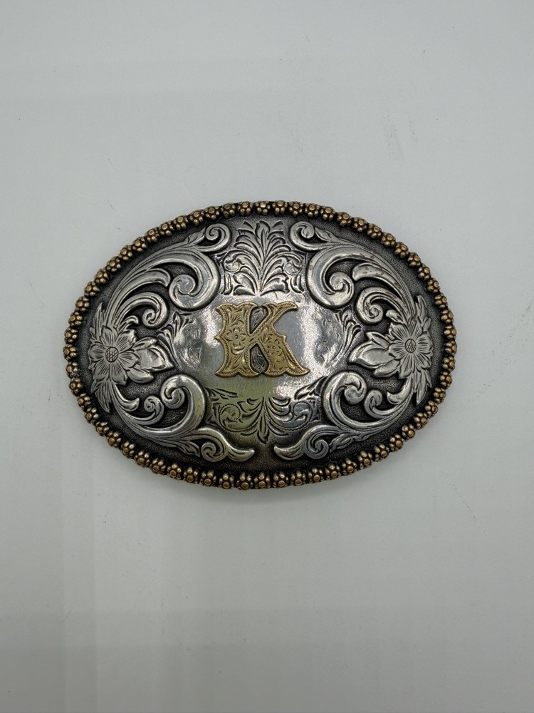 NOCONA OVAL INITIAL BUCKLE K – ACC BUCKLE – 37072-K