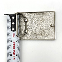 Vintage 90s Y2K Red Blue Glitter Star Stainless Steel Belt Buckle Fits – 1.5&Prime;