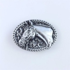 New Vintage Horse Head Western Oval belt buckle Gürtelschnalle also Stock in US