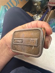 Vintage Jeffrey Dresser Belt Buckle By Hit Line USA AS IS