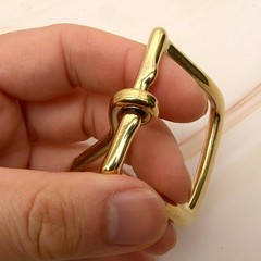 Leather Craft Soild Brass Half Buckle single bar buckle making a belt, strap