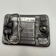 US Custom Harvesters Campaign 1990 Belt Buckle Limited Edition Western Cowboy