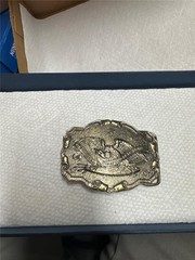 Vintage The Right To Keep And Bear Arms Belt Buckle Wyoming Studio Art Works