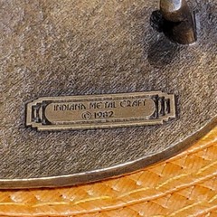 VTG 1982 Indiana Metal Craft Flying Geese Belt Buckle Brass Cowboy Nature
