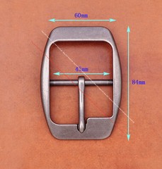 MEN HUGE LONG Heavy Silver CENTER BAR LEATHERCRAFT BELT BUCKLE REPLACEMENT 45MM