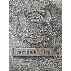 Vintage 1981 The Great American Buckle Co State of Texas Lone Star Belt Buckle