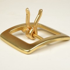 1X Heavy Duty Solid Brass Double Prong Belt Buckle 40mm(1.5in) Replacement Chic