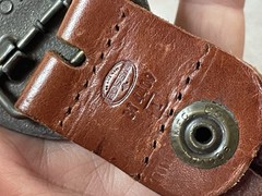 Mens Oden floral Leather Tooled Belt Buckle W/ Brown Leather Braided Belt