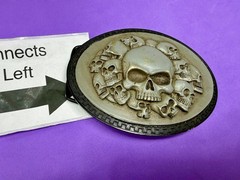 Multiple Skull Head Biker Gothic Punk Vibe Plastic Belt Buckle by Novelty