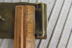 Weight Lifting Belt Buckle Anacortes Brass Works U.S.A 1985 Original Patina