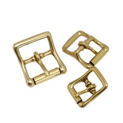 2X Single Prong Replacement Brass Roller Belt Buckle 16/20/25mm Internal Width