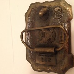 Oregon Brass Buckle by The Great American Buckle Co Serial No 162