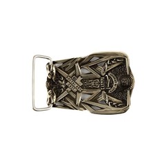 Thor&rsquo;s Hammer german silver buckle, Scandinavian Old Norse Mjolnir belt buckle