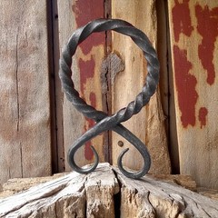 Hand Forged Viking Troll Cross Belt Buckle Medieval Iron Norse Amulet