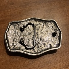 Beer Bottle BELT BUCKLE Opener Novelty Oval Metal Silver Color