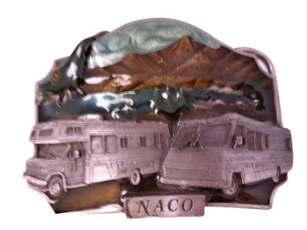 Siskiyou 1992 Naco Campground Belt Buckle Limited #231 of 500 Motorhome Vintage