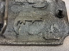 Vintage Siskiyou Belt Co Fly Fishing Outdoors Belt Buckle Brown Rainbow Trout