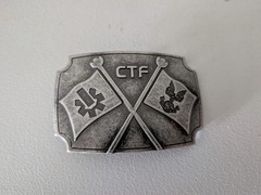 HALO 3 CTF CAPTURE THE FLAG BELT BUCKLE Slightly Used