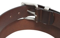 Solid Brass Buckle and Keeper Quality Full Grain Genuine Leather Belt. No: 41004