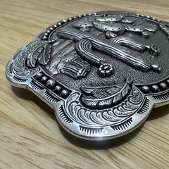 Blazin Roxx Western Nocona Belt Buckle Cactus Feathers NIB 37597